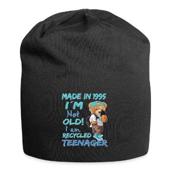 1995 Geburtstag Teddy funny old Teenager - Jersey-Beanie - Schwarz - Vorne
