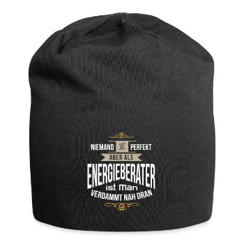Energieberater Energieexperte Energieerzeugung - Jersey-Beanie - Schwarz - Vorne