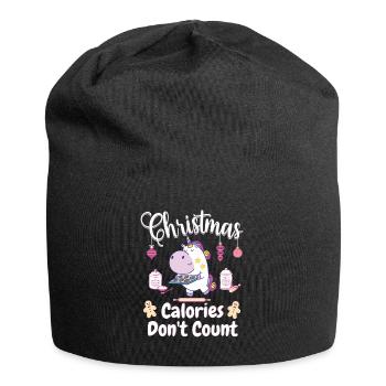 Süßes Christmas Unicorn Bakery Weihnachtsgeschenk - Jersey-Beanie - Schwarz - Vorne