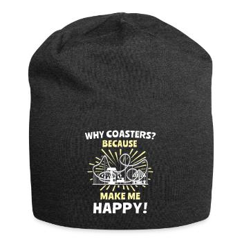 Achterbahn - Jersey-Beanie - Anthrazit - Vorne