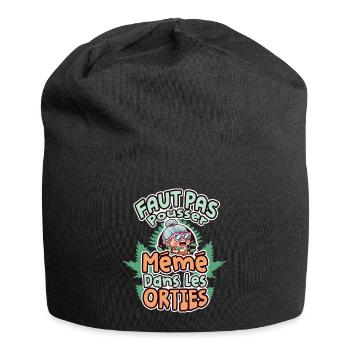 citation humour pour cadeau grand mémé ou mamie - Bonnet en jersey - noir - Devant