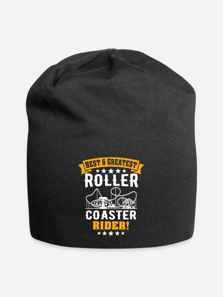 Achterbahn Roller Coaster - Jersey-Beanie - Schwarz