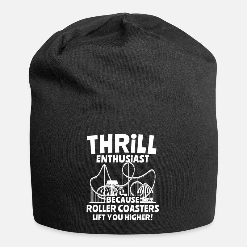 Achterbahn - Jersey-Beanie - Schwarz