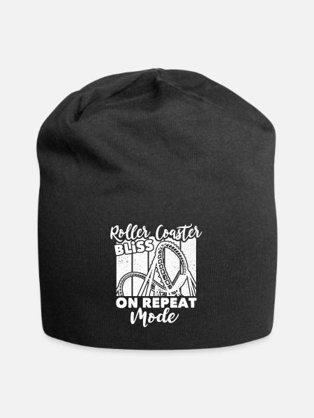 Roller Coaster - Jersey-Beanie - Schwarz
