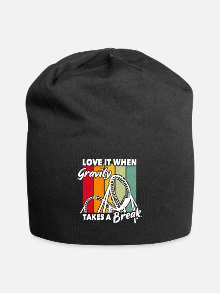 Achterbahn Roller Coaster - Jersey-Beanie - Schwarz