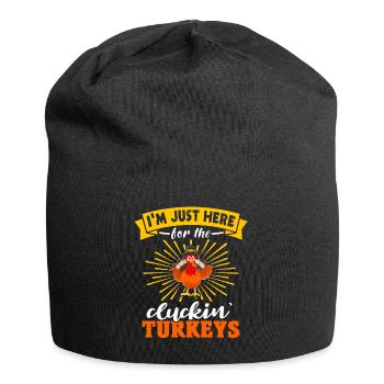 Dinde Thanksgiving - Bonnet en jersey - noir - Devant