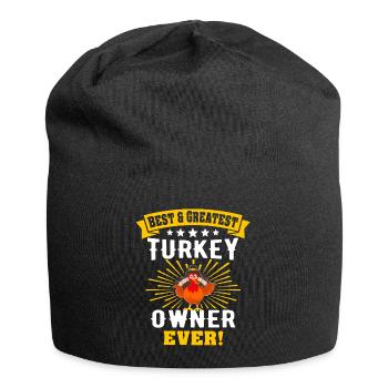 Dinde Thanksgiving - Bonnet en jersey - noir - Devant