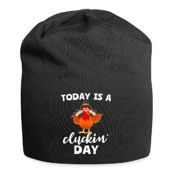 Dinde Thanksgiving - Bonnet en jersey - noir - Devant