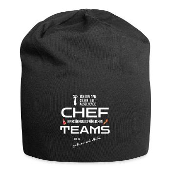 Lustiges Chef Vorgesetzter Abteilung Team Geschenk - Jersey-Beanie - Schwarz - Vorne