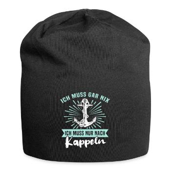 Kappeln Sprüche - Jersey-Beanie - Schwarz - Vorne