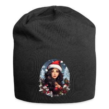 Mrs. Claus - Jersey Beanie - black - Front