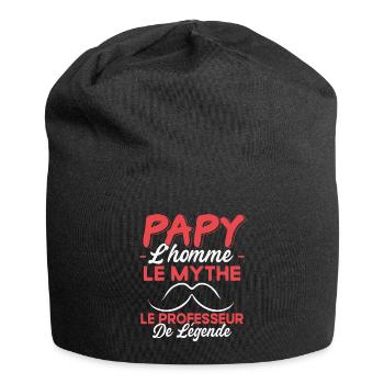Papy Le Prof De Légende Cadeau Humour - Bonnet en jersey - noir - Devant