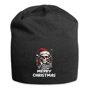 otenkopf im Weihnachts Design Weihnachtsoutfit - Jersey-Beanie - Schwarz - Vorne