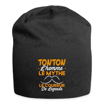 Tonton Le Coureur De Légende Cadeau Running Humour - Bonnet en jersey - noir - Devant