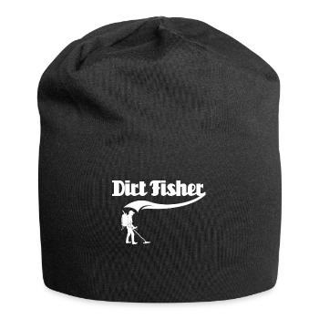 Dirt Fishing Metalldetektor Sondeln - Jersey-Beanie - Schwarz - Vorne