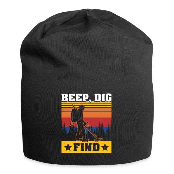 Metalldetektor - Jersey-Beanie - Schwarz - Vorne