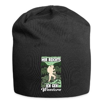 Mir Reichts ich geh Wandern Rucksack Wanderweg - Jersey-Beanie - Schwarz - Vorne