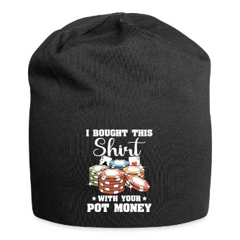 Poker Joueurs de poker - Bonnet en jersey - noir - Devant