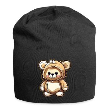 Cute Teddy Bear - Jersey Beanie - black - Front