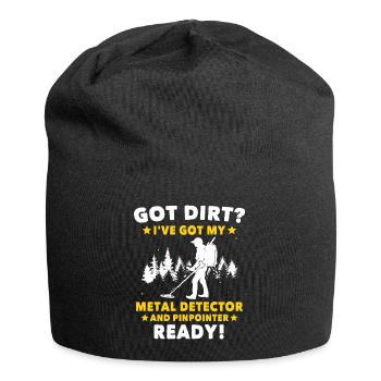 Dirt Fishing Treasure Metal Detecting - Jersey-Beanie - Schwarz - Vorne