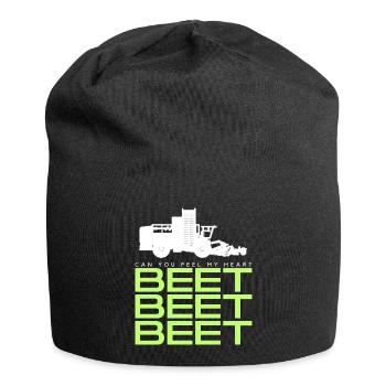 Récolteuse de betteraves T-shirt - Bonnet en jersey - noir - Devant