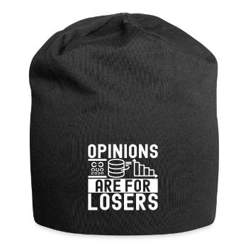 Analyste de données en science des données - Bonnet en jersey - noir - Devant