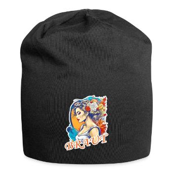 Braut - Jersey-Beanie - Schwarz - Vorne