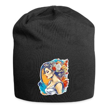 Mariée - Bonnet en jersey - noir - Devant