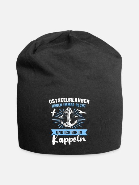 Kappeln Ferien - Jersey-Beanie - Schwarz