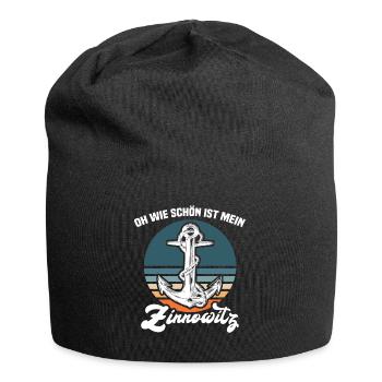 Zinnowitz Sprüche - Jersey-Beanie - Schwarz - Vorne