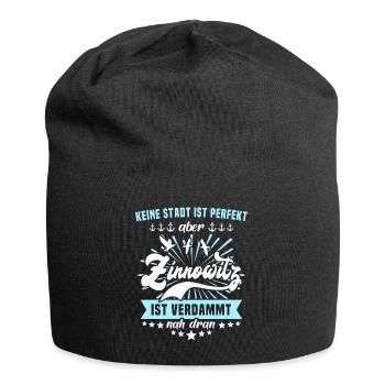 Zinnowitz Sprüche - Jersey-Beanie - Schwarz - Vorne