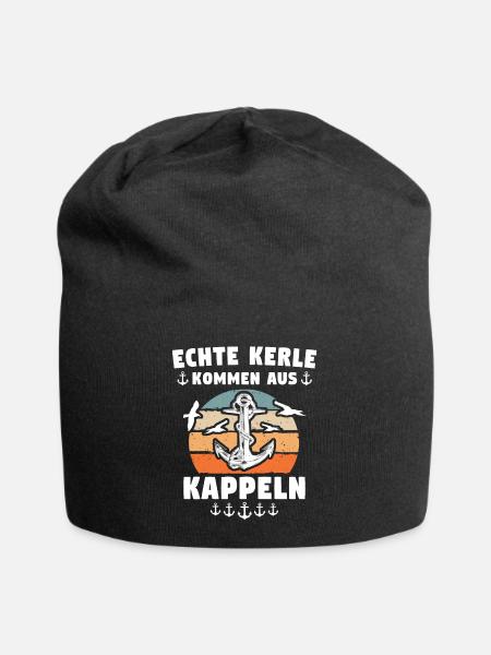 Kappeln Sprüche - Jersey-Beanie - Schwarz