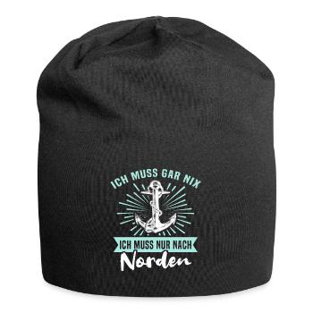 Norden - Jersey-Beanie - Schwarz - Vorne