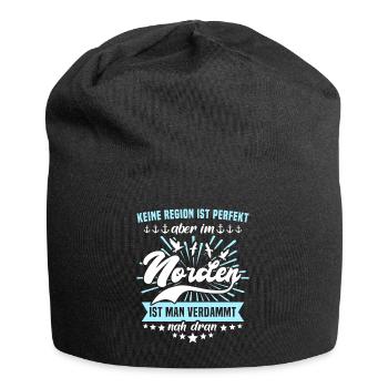 Norden Sprüche Nordener - Jersey-Beanie - Schwarz - Vorne