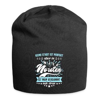 Lustige Norden Sprüche - Jersey-Beanie - Schwarz - Vorne