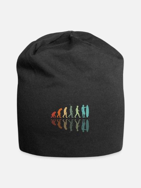 Evolution des Surfens - Jersey-Beanie - Schwarz