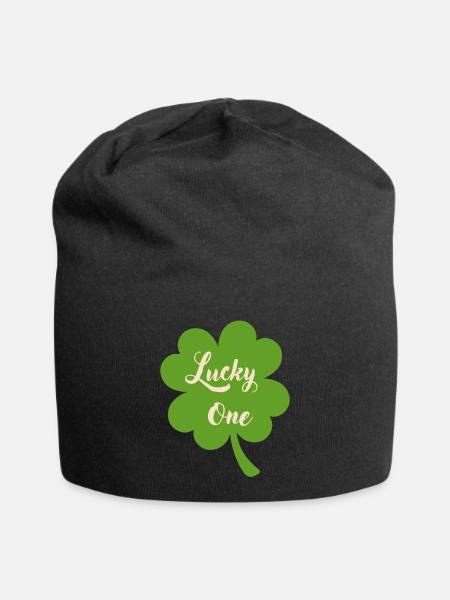 Lucky One - Jersey-Beanie - Schwarz