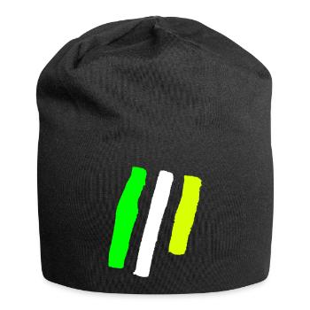Stripe Decoration VECTOR - Jersey Beanie - black - Front