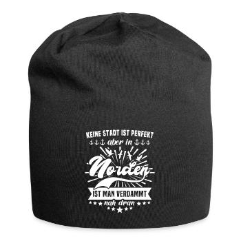 Norden Nordener Norddeutsche - Jersey-Beanie - Schwarz - Vorne