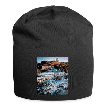 Cascades du Mulino, Italie - Bonnet en jersey - noir - Devant