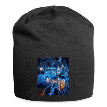 Waldpromenade, Japan - Jersey-Beanie - Schwarz - Vorne