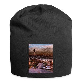 Manhattan Beach, États-Unis - Bonnet en jersey - noir - Devant