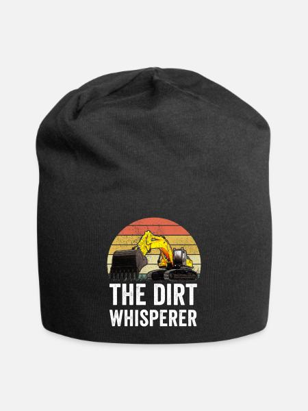 Baggerfahrer Bauarbeiter Bagger - Jersey-Beanie - Schwarz