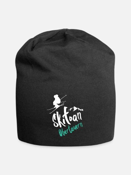 Skifahren Obertauern - Jersey-Beanie - Schwarz