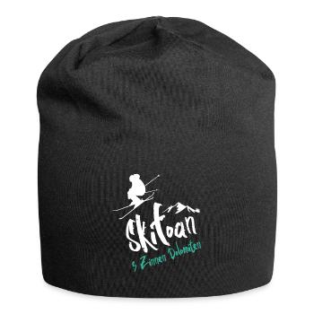 Skifahren 3 Zinnen Dolomiten - Jersey-Beanie - Schwarz - Vorne