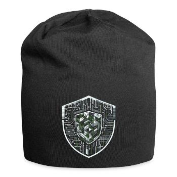 Digitales Shield-Protokoll - Jersey-Beanie - Schwarz - Vorne