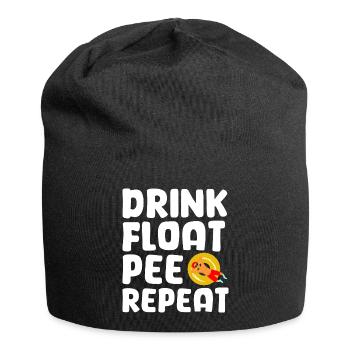 Drink Float Pee Repeat River Floating Tube - Jersey-Beanie - Schwarz - Vorne