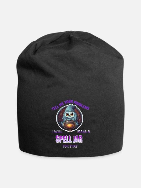 Spell Jar - Jersey-Beanie - Schwarz
