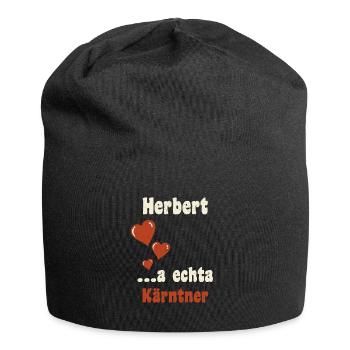 Carinthia Austria Heart Hernert - Jersey Beanie - black - Front