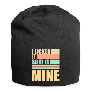 Je l’ai léché pour que ce soit le mien Lustiger Frecher Spruch - Bonnet en jersey - noir - Devant